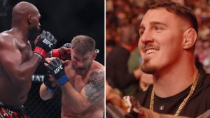 Video: Tom Aspinall’s cageside commentary during Jon Jones vs. Stipe Miocic