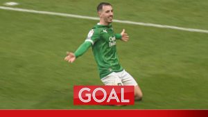 Julio Pleguezuelo was on hand to score as Plymouth Argyle equalised in injury time…