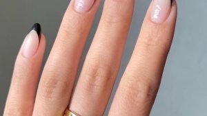Meet the Licorice French Manicure, the Little Black Dress of Nail Art