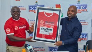 Absa Black Star Marathon team meets African Paralympic President ahead of July 26 race