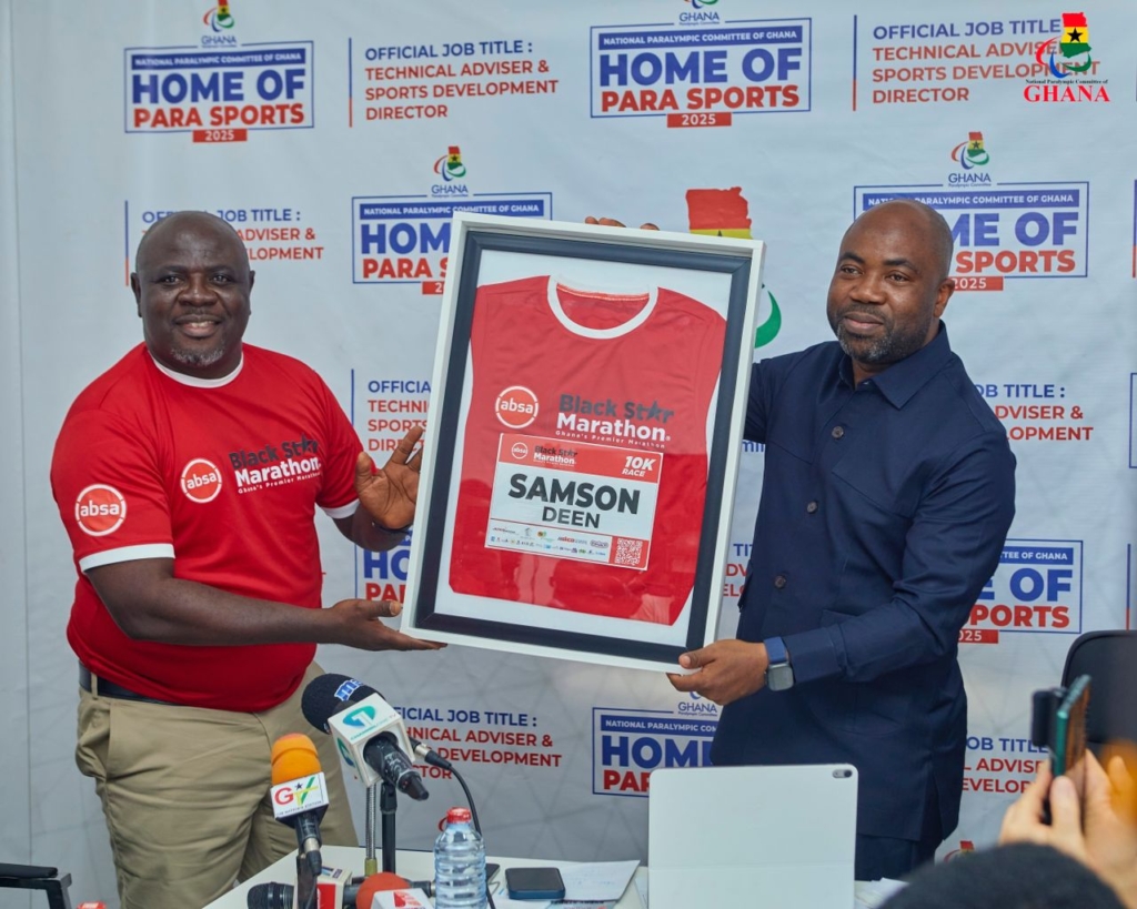 Absa Black Star Marathon team meets African Paralympic President ahead of July 26 race