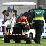 Pant retires hurt after inside-edging a reverse sweep onto his right foot