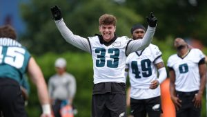 Eagles Training Camp Practice Notes: Cooper DeJean plays safety, Jihaad Campbell ahead of schedule, and much more