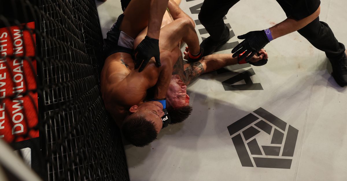 Costello van Steenis reacts to Johnny Eblen’s call for rematch, ‘lucky’ comments after viral submission to win PFL title