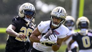 Saints WR Mason Tipton shines on Day 3 of training camp