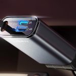 Grab a Lisen 3-Port 57W USB Car Charger with Retractable USB-C Cable for Just $10