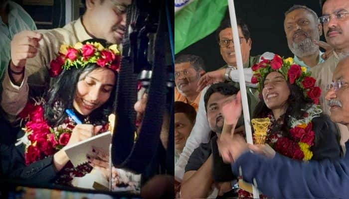 Divya Deshmukh Receives Hero’s Welcome In Nagpur After Historic Chess World Cup 2025 Triumph