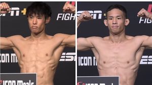 UFC Vegas 108 main event weigh-in video: Tatsuro Taira vs. Park Hyun-sung