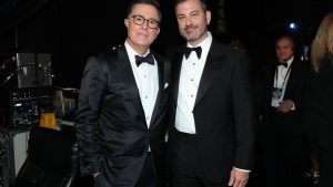 Stephen Colbert Nets West Hollywood Billboard Plug From Jimmy Kimmel