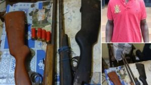 Suspect arrested with arms and ammunition in joint police-military operation in Nkwanta