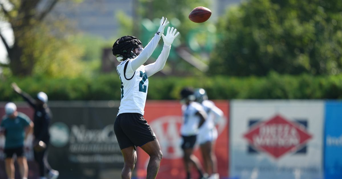 Eagles Training Camp Practice Notes: Quinyon Mitchell nabs interception while being named to NFL Top 100