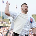 Dricus Du Plessis throws out first pitch at Wrigley Field