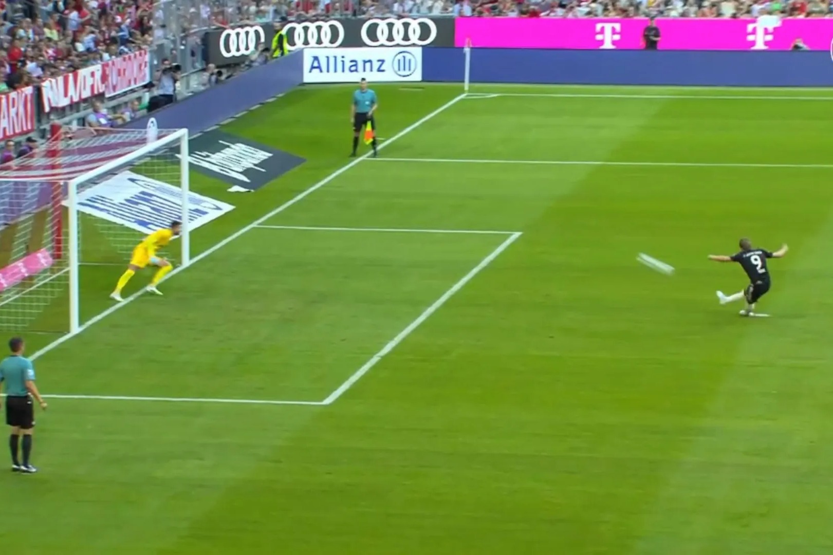 Harry Kane scores against Tottenham before missing one of the worst penalties you’ll ever see