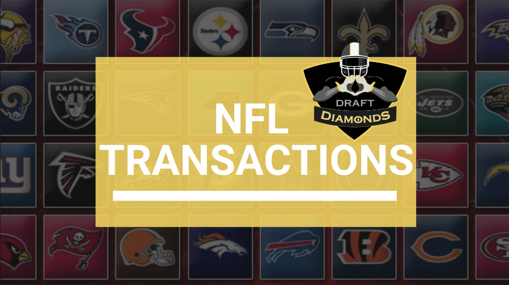 NFL Transactions for August 13, 2025 | Presented by Draft Diamonds LLC