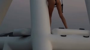 Brooks Nader rocks nothing but thong bikini bottoms during fun-filled getaway in Italy