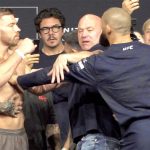 Things get heated at UFC 319 face-offs | Video