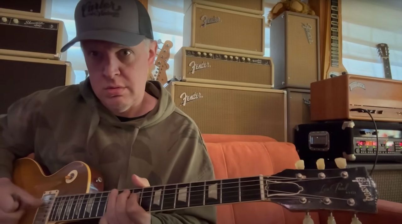 “One of my favorite medium-slow shuffles is Jeff Beck’s Rock My Plimsoul… based on the B.B. King blues classic Rock Me Baby”: Joe Bonamassa invites you to join him on medium/slow blues shuffle – don’t worry, he’ll show you the notes