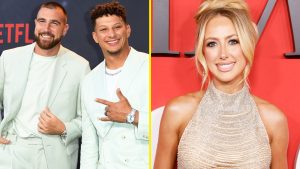 Patrick Mahomes’ wife sends two-word message to Chiefs QB and Travis Kelce after ‘mind-blowing’ joint announcement