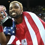 Noah Lyles chases down Olympic champion to set record with stunning $30k win