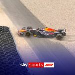 Dutch GP: Max Verstappen beached in gravel at end of P1
