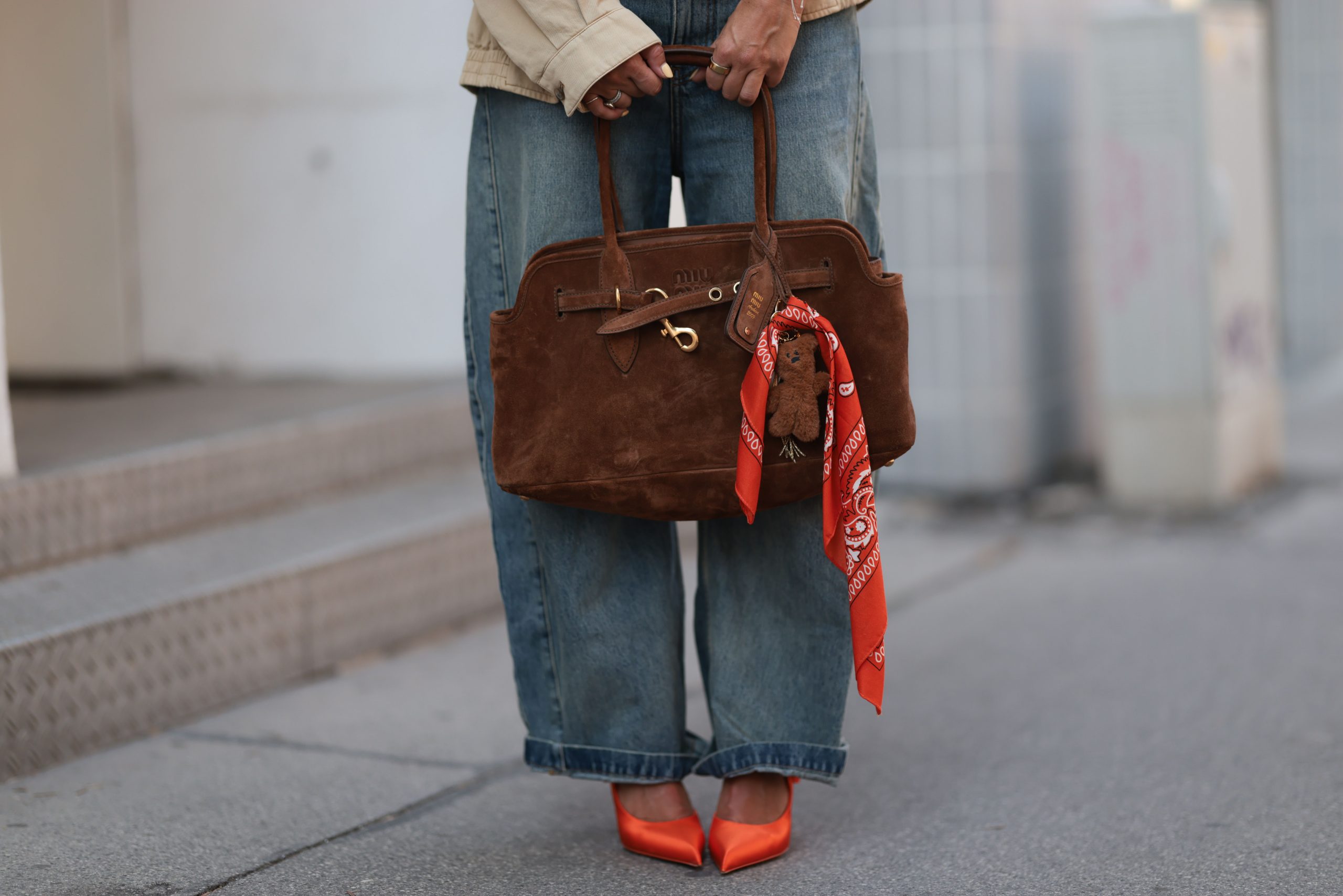 The Chocolate Brown Suede Bag Is Coming for Your Classic Black Handbag This Fall