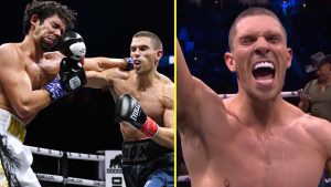‘Fight of the Year’ – Joey Essex leaves fans stunned with heroic points victory on boxing debut at Misfits 22