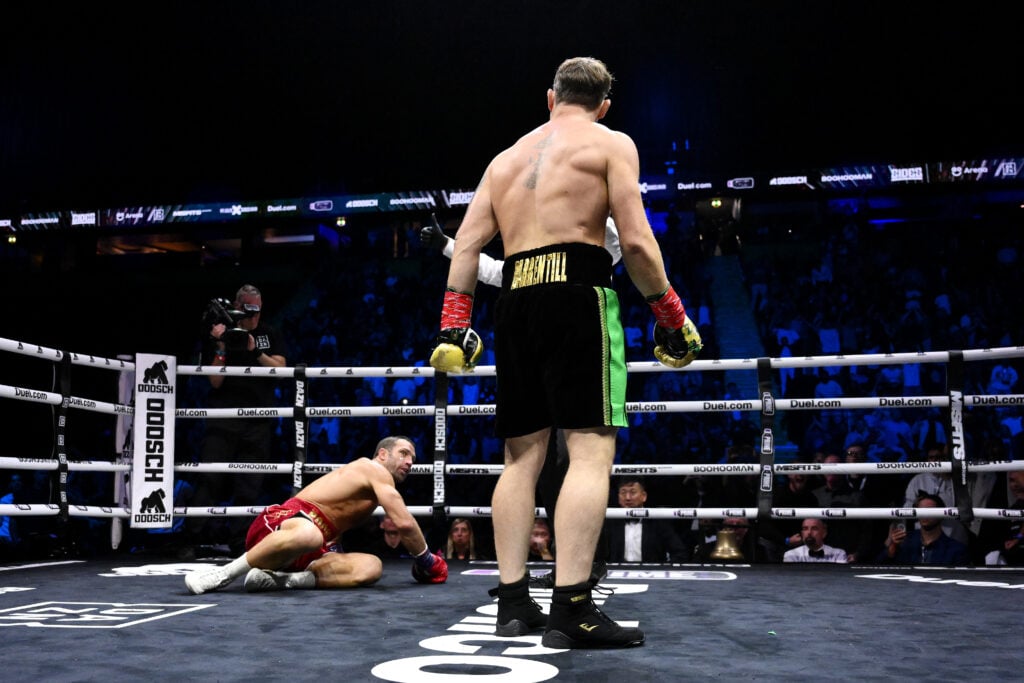 Darren Till storms out of the ring to confront Hall of Fame boxer after sleeping Luke Rockhold at Misfits 22