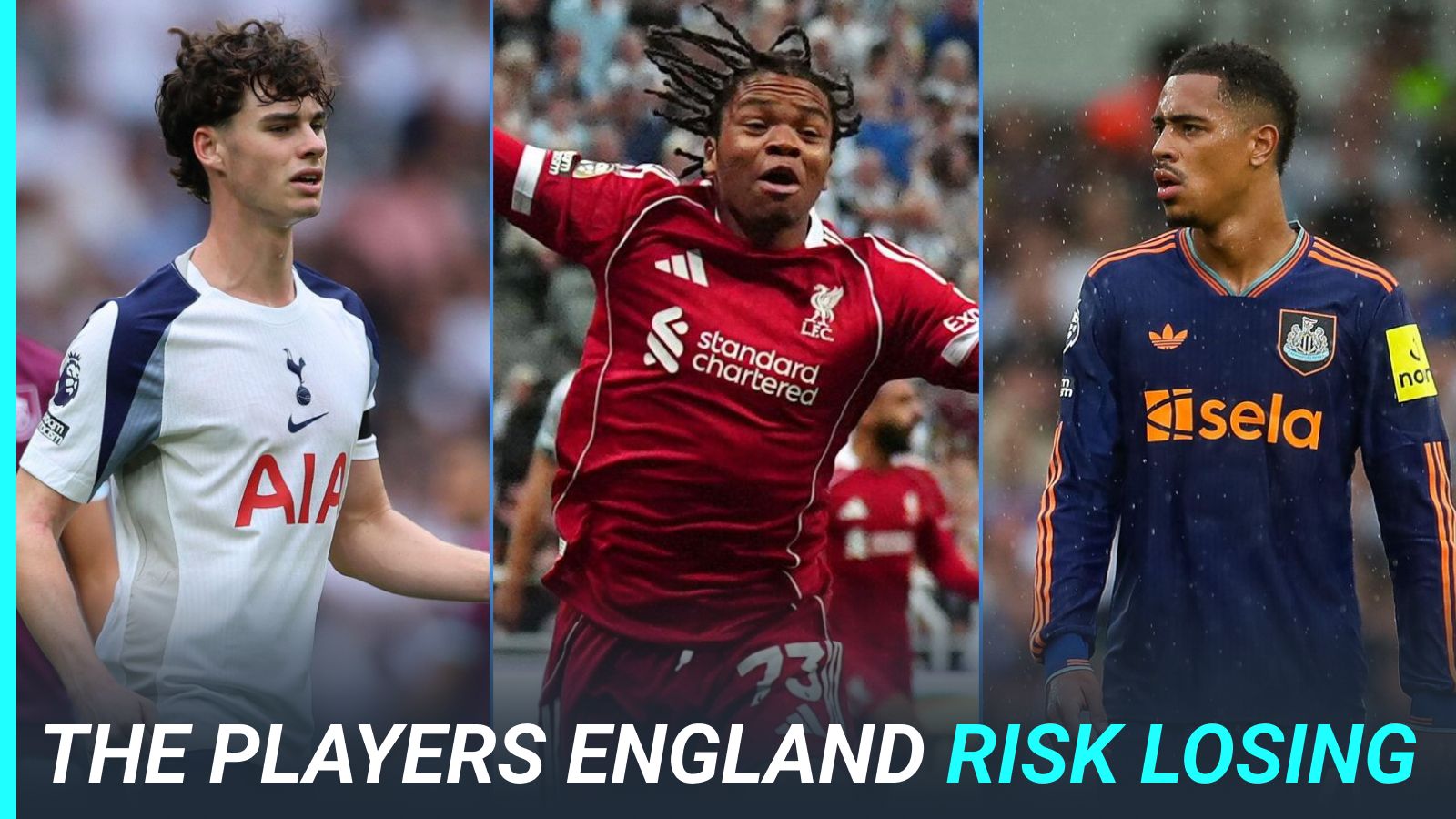 England risk losing exciting Liverpool pair and Arsenal star