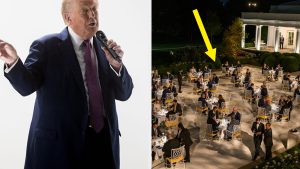 People Are Having A Field Day Over Donald Trump’s First Event In The New Rose Garden