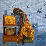 Again, but differently, Gandor Collins’ exhibition through a sustainability lens
