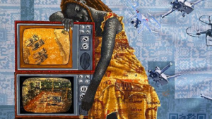 Again, but differently, Gandor Collins’ exhibition through a sustainability lens