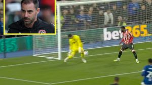 Sheffield United fans make feelings clear to under-fire boss amid goalkeeper’s howler in five-goal humiliation