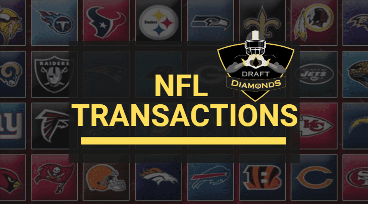 NFL Transactions for September 12, 2025 | Presented by Draft Diamonds LLC