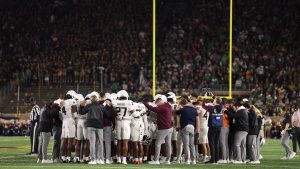 Texas A&M’s Bryce Anderson avoided ‘catastrophic’ injury after being carted off field against Notre Dame