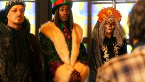 Eva Longoria Is Unrecognizable With Gray Hair in New Film ‘Christmas Karma’