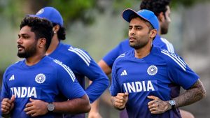 Fun and banter but no drop in intensity at India training