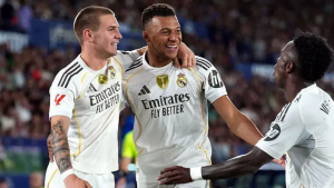 Mbappe stars as Real Madrid makes it six out of six