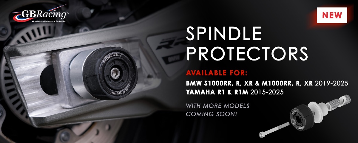 New fast-fit spindle protectors for 1000cc BMW and Yamaha models