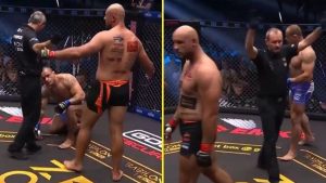 Debuting MMA fighter taps out before strike is landed in bizarre one-second bout
