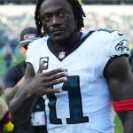 A.J. Brown posted some cryptic tweets after the Eagles’ win over the Bucs