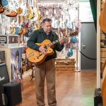 “Two shots fired by a frantic chick at her boyfriend missed him and hit T-Bone’s guitar”: T-Bone Walker’s 1949 Gibson spearheads the reopening of iconic Denmark Street guitar store Regent Sounds