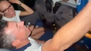 Erica Stoll forgets Ryder Cup hate as she swigs champagne while belting out Rory McIlroy’s Ryder Cup song