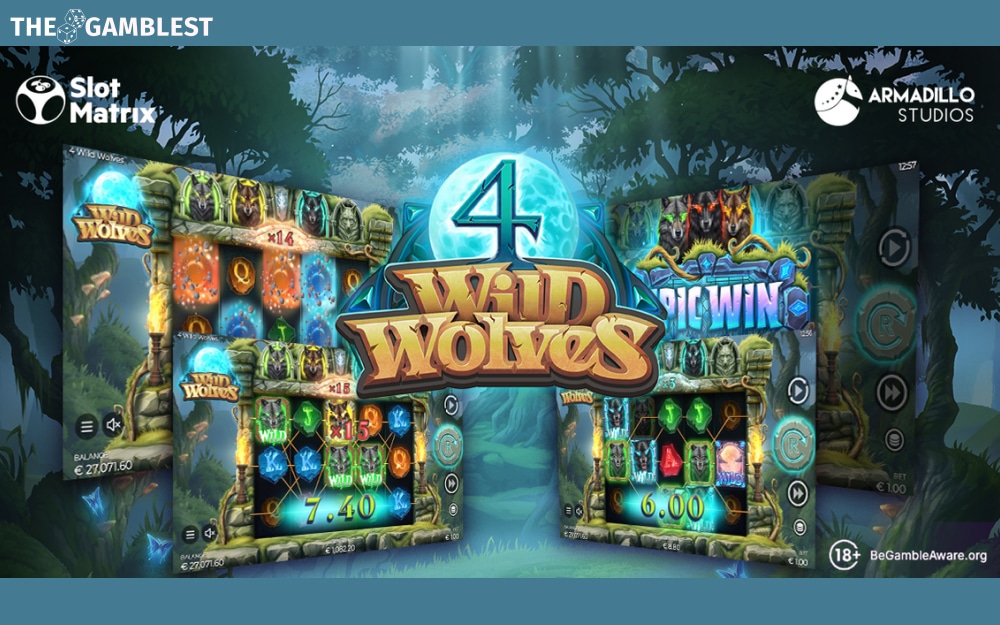 SlotMatrix answers call of the moon with 4 Wild Wolves Michigan launch