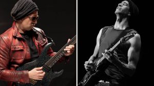 “I don’t want people to know where I come from or what my real name is”: Anonymous guitar star DarWin is keeping the mystery alive, but like Michael Jackson and Justin Timberlake before him, he has found a sparring partner in Greg Howe
