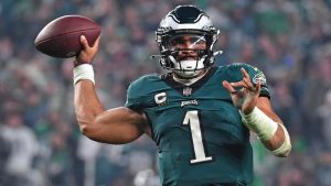 Giants vs. Eagles NFL player props: Self-learning AI backs Hurts under 196.5 yards on Thursday Night Football