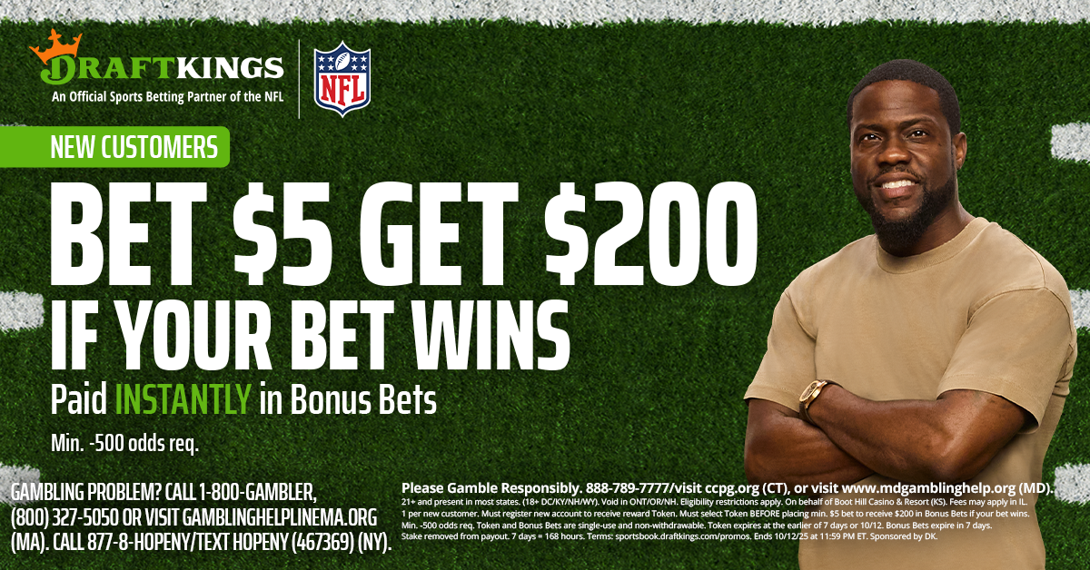 Use DraftKings promo code, get $200 bonus bets by targeting Eagles vs. Giants, Thursday Night Football, MLB