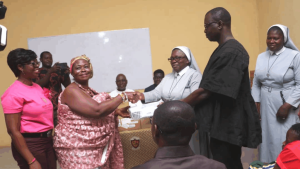 MagMina Foundation donates projectors to boost ICT education at Sacred Heart SHS