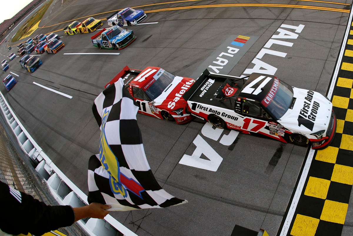 Gio Ruggiero earns first NASCAR Truck win in Tricon 1-2 at Talladega