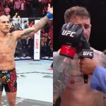 Alex Pereira reacts to Tom Aspinall vs. Ciryl Gane ending in a No Contest at UFC 321