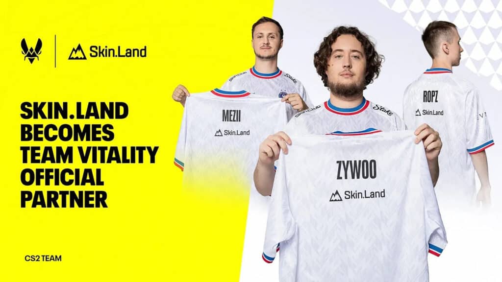 Skin.Land becomes Team Vitality CS2 skin partner